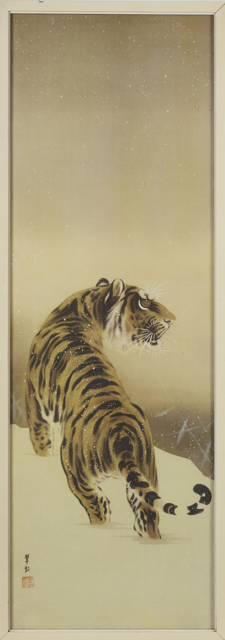 TIGER IN SNOW, JAPAN, 19TH CENTURY