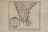 A MAP OF SOUTHERN INDIA AND CEYLON (SRI LANKA), 18TH CENTURY