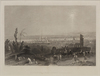 DAMASCUS FROM ABOVE SALAHYEH, ENGRAVING, 19TH CENTURY