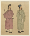 AN ILLUSTRATION OF FIGURES IN TRADITIONAL CHINESE ATTIRE, 19TH CENTURY
