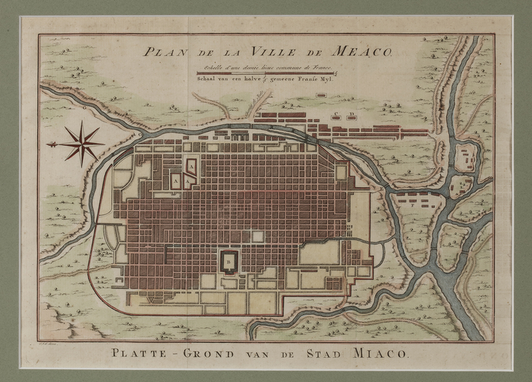 A MAP OF THE CITY MEACO (KYOTO)