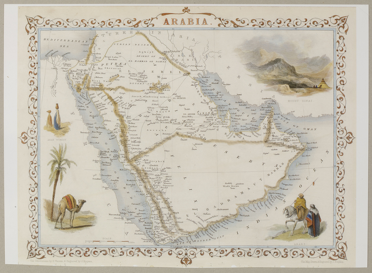 A MAP OF ARABIA, 20TH CENTURY