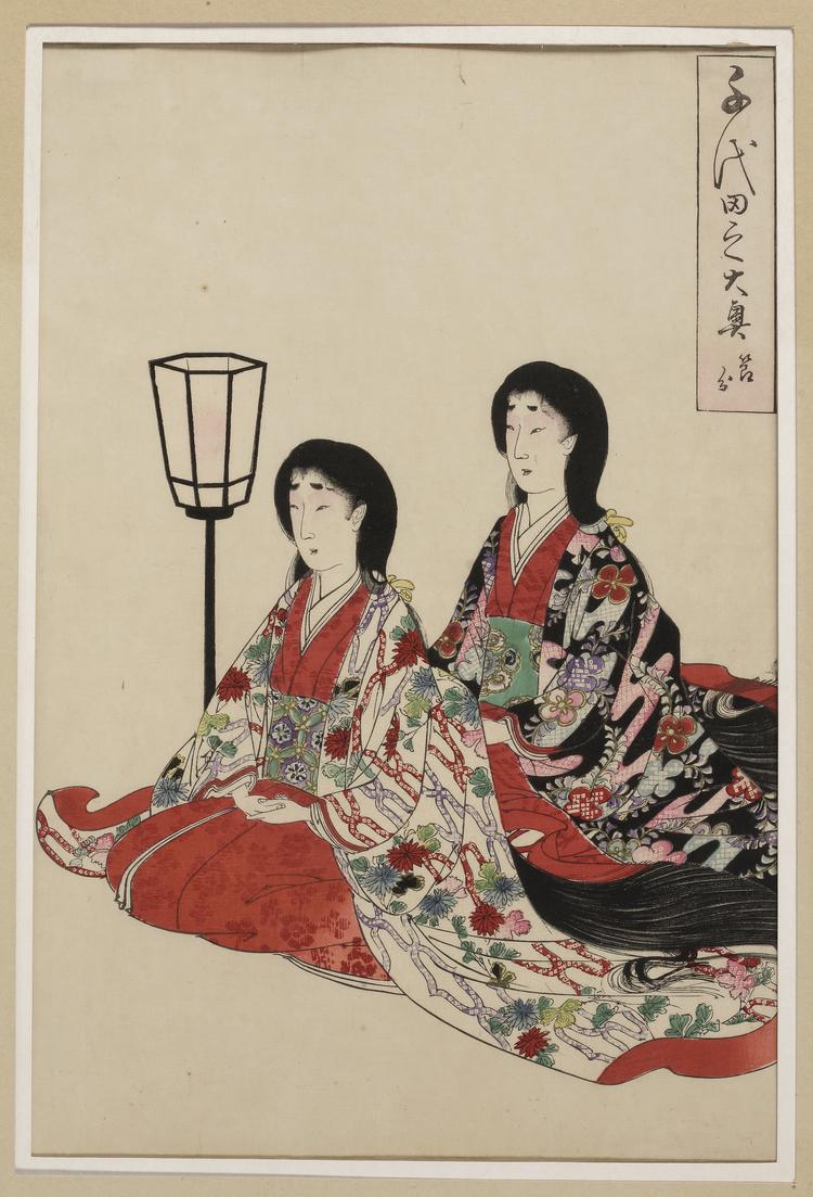 A JAPANESE WOODBLOCK PRINT, TOYOHARA CHIKANOBU, CIRCA 1890