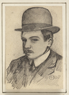 A PAIR OF CHARCOAL PORTRAIT DRAWINGS, EARLY 20TH CENTURY