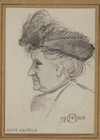 A PAIR OF CHARCOAL PORTRAIT DRAWINGS, EARLY 20TH CENTURY