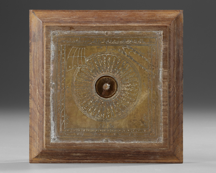 AN OTTOMAN QIBLA-INDICATOR AND COMPASS, 19TH CENTURY