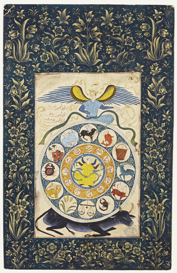 A PERSIAN HOROSCOPE MINIATURE, SAFAVID 18TH CENTURY
