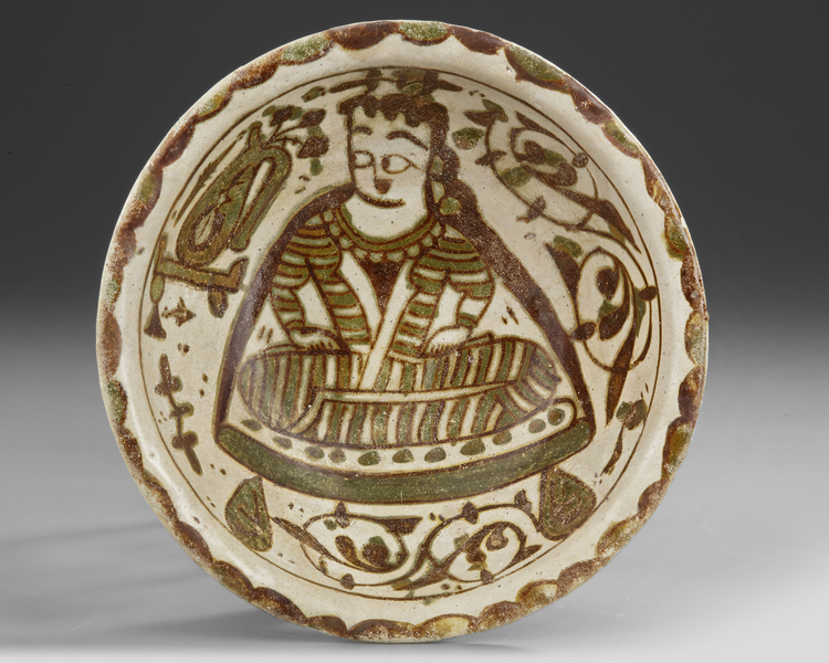 AN ABBASID LUSTRE  POTTERY BOWL, PERSIA, 12TH CENTURY