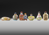 A GROUP OF SIX CHINESE SNUFF BOTTLES, 19TH-20TH CENTURY