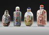 FOUR CHINESE SNUFF BOTTLES, 19TH-20TH CENTURY