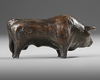 JILLES WAAGMEESTER (1949-2023), A BRONZE FIGURINE OF A BULL