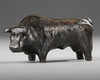 JILLES WAAGMEESTER (1949-2023), A BRONZE FIGURINE OF A BULL