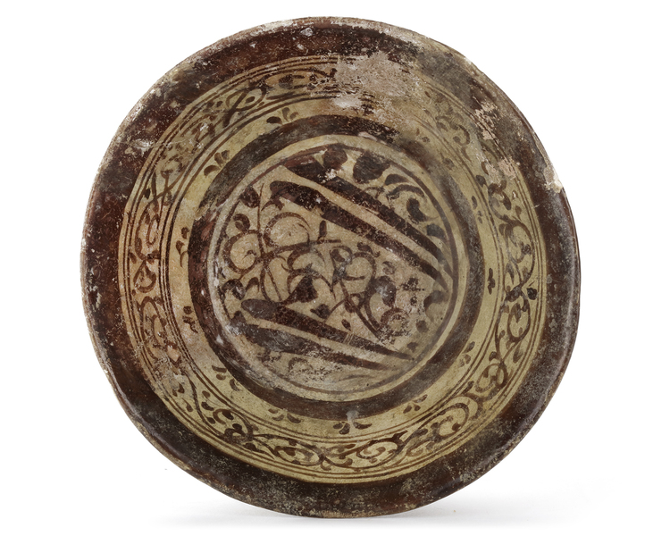 A KASHAN LUSTRE POTTERY BOWL, PERSIA, 12TH CENTURY