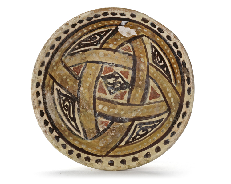 A NISHAPUR POTTERY BOWL, PERSIA, 10TH CENTURY