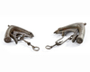 A PAIR OF GUNPOWDER HOLDERS, INDIA,19TH CENTURY