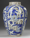 A PERSIAN QAJAR POTTERY VASE, 19TH CENTURY
