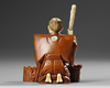 A JAPANESE WOOD AND BONE CARVED OKIMONO, MEIJI PERIOD (1868-1912)