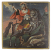 CONTINENTAL SCHOOL, SAINT GEORGE SLAYING THE DRAGON, OIL ON PANEL
