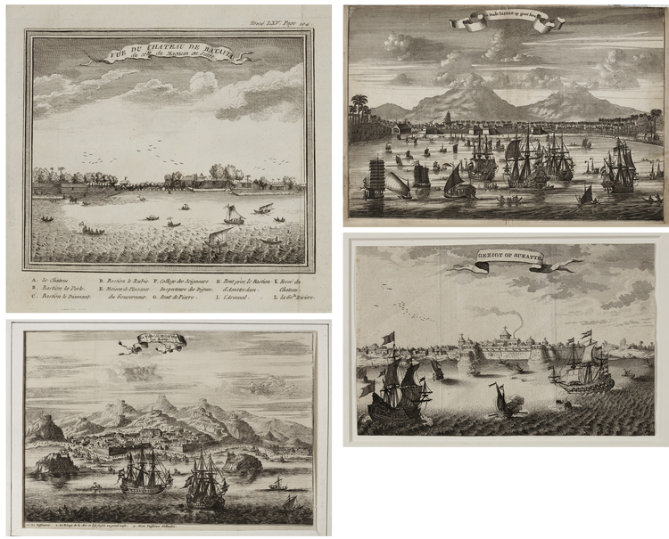 FOUR HISTORIC ENGRAVINGS