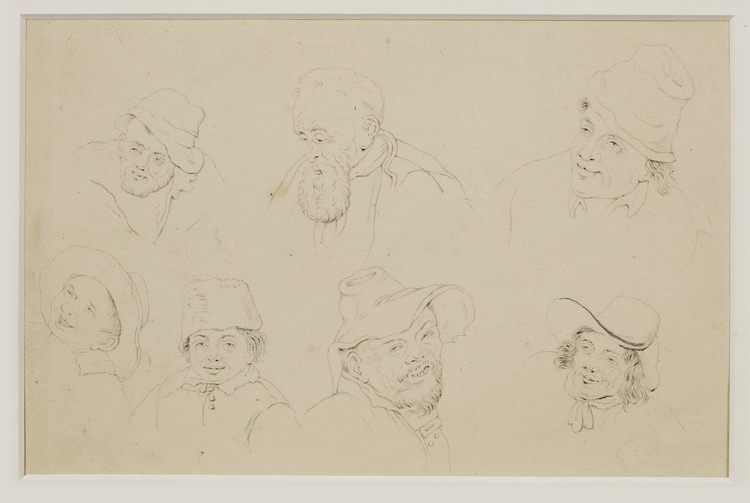 STUDY OF EXPRESSIVE FACES, 19TH CENTURY