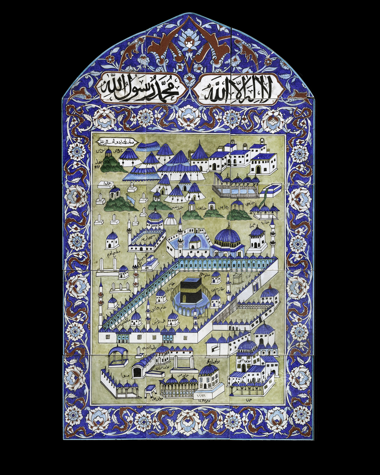 AN IZNIK-STYLE TILE PANEL KUTAHYA, TURKEY, 19TH CENTURY