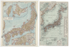 TWO ANTIQUE MAPS OF JAPAN AND THE KURIL ISLANDS