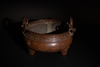 A LARGE CHINESE BRONZE INCENSE BURNER