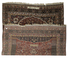 A VERY RAE AND ANTIQUE MILFLOWER GASHGULI GASHGAI PRAYER RUG
