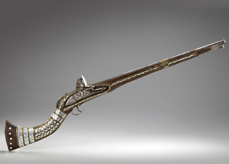 AN OTTOMAN MIQUELET LOCK GUN, NORTH AFRICA, 19TH CENTURY