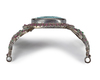 A MUGHAL TURQUOISE AND GEM-SET SILVER BAZUBAND, INDIA, 19TH CENTURY