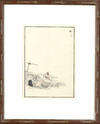 A JAPANESE INK PAINTING OF A CHICKEN