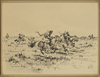 GAUCHOS HERDING CATTLE – E. CASTELLS CAPURRO