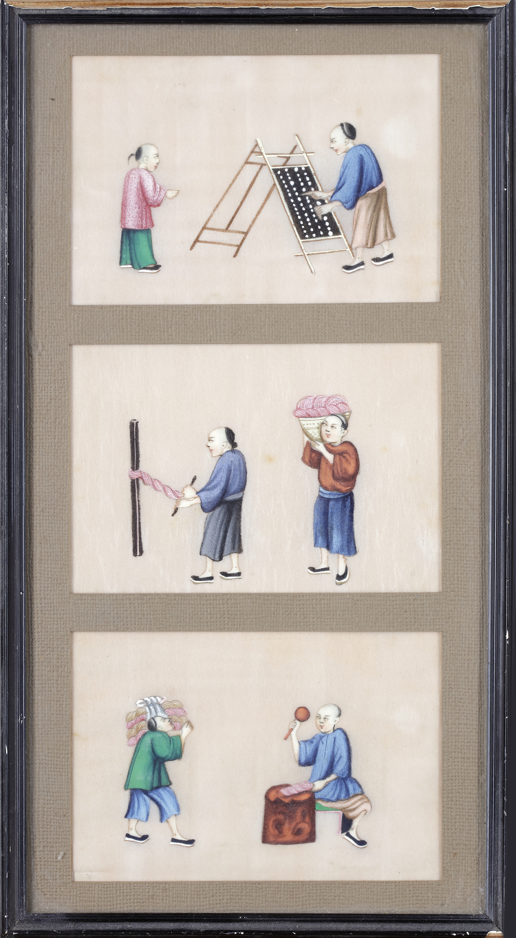 TRADITIONAL CHINESE CRAFTSMEN AT WORK