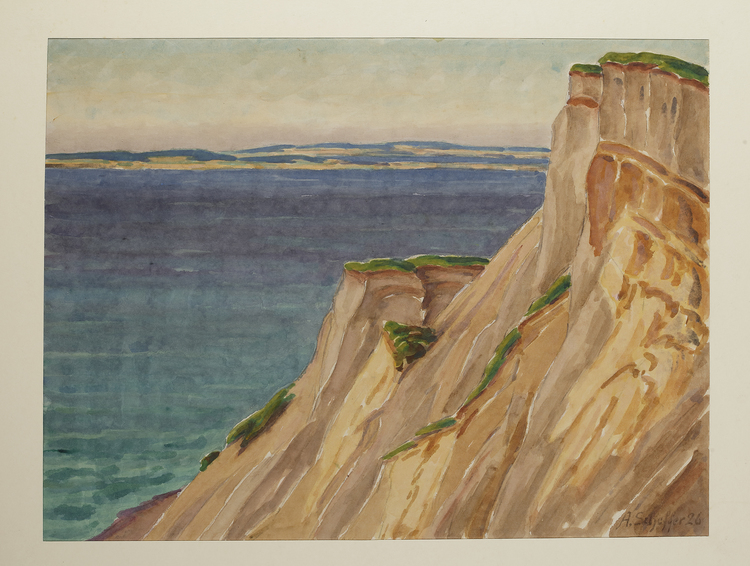 CLIFFS BY THE SEA, A. SCHEFFER 1926