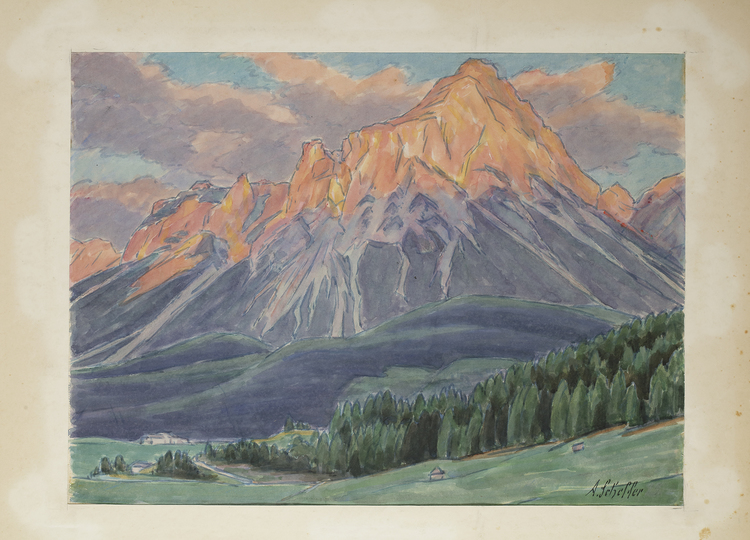 MAJESTIC MOUNTAIN GLOW,  A. SCHEFFER