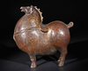A CHINESE GILT BRONZE HORSE STATUE,19TH CENTURY