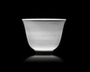 A SMALL CHINESE WHITE-GLAZED DRAGON AND PHOENIX CUP, 20TH CENTURY