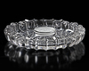 GLASS ASHTRAY WITH U.S. DEPARTMENT OF DEFENSE SEAL