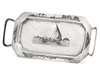 A PAIR OF IRAQI SILVER NIELLO PIECES DEPICTING THE MARSHES OF SOUTHERN IRAQ