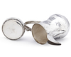 A PAIR OF IRAQI SILVER NIELLO PIECES DEPICTING THE MARSHES OF SOUTHERN IRAQ