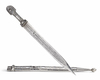 A LARGE NIELLO SILVER-MOUNTED STEEL DAGGER (KINDJAL), CAUCASUS, 19TH CENTURY