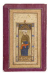 A SAFAVID PORTRAIT OF A YOUNG MAN, THE CALLIGRAPHY SIGNED MOHAMMED YUSEF AL-HUSAYNI, 17TH CENTURY