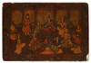 A QAJAR LACQUERED BOOK COVER, PERSIA, 19TH CENTURY