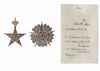 A FIRST CLASS SET OF ROYAL ORDER OF ISMAIL ISSUED BY EGYPTIAN KING FAROUK I,  LATTES OF CAIRO 1357 AH /1939 AD