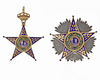 A FIRST CLASS SET OF ROYAL ORDER OF ISMAIL ISSUED BY EGYPTIAN KING FAROUK I,  LATTES OF CAIRO 1357 AH /1939 AD