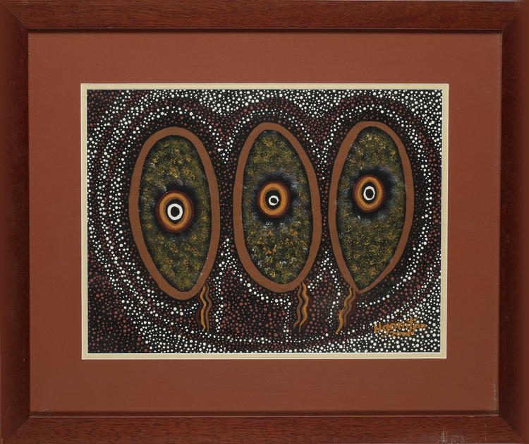 CONTEMPORARY ABORIGINAL DOT PAINTING BY NGARUTJAN (2004)