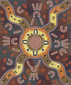 MINGI MAY BARNES (1950–2012) – CONTEMPORARY ABORIGINAL DOT PAINTING