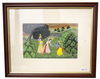 KRISHNA TRYING TO WAYLAY RADHA IN A FOREST, INDIA, KANGRA, 19TH CENTURY