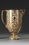 HISPANO-MORESQUE COPPER-LUSTRE EWER, 19TH-20TH CENTURY