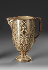 HISPANO-MORESQUE COPPER-LUSTRE EWER, 19TH-20TH CENTURY